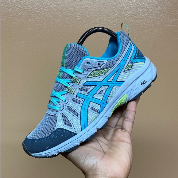 ASICS Gel Venture 7 “Gray Blue Volt” Trail Running Sneakers - Picture 10 of 17